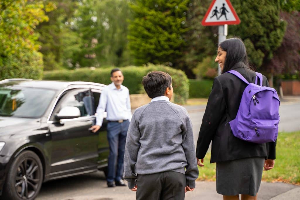 Family law - header image - kids walking to car