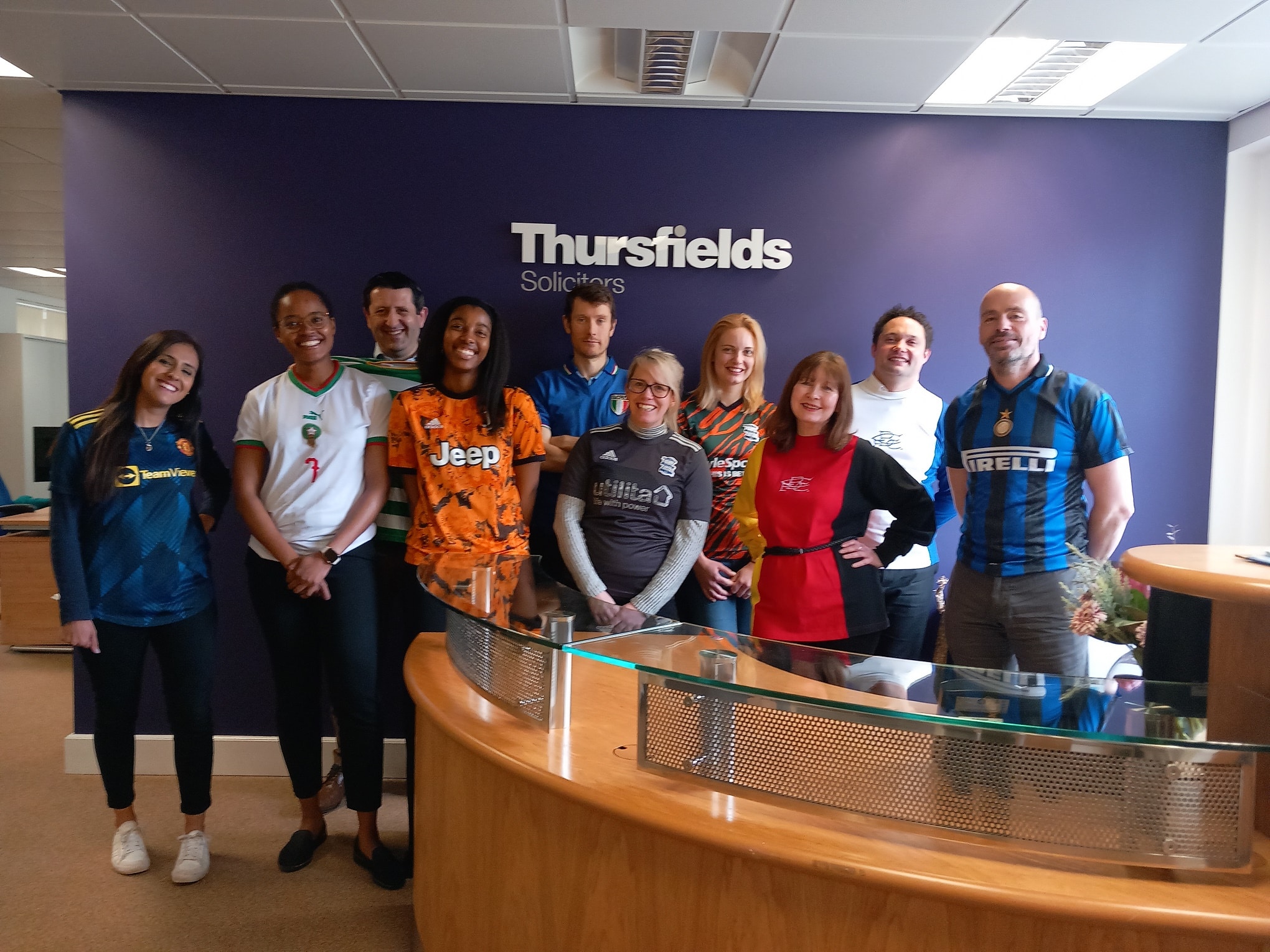 Football Shirt Day in the Office