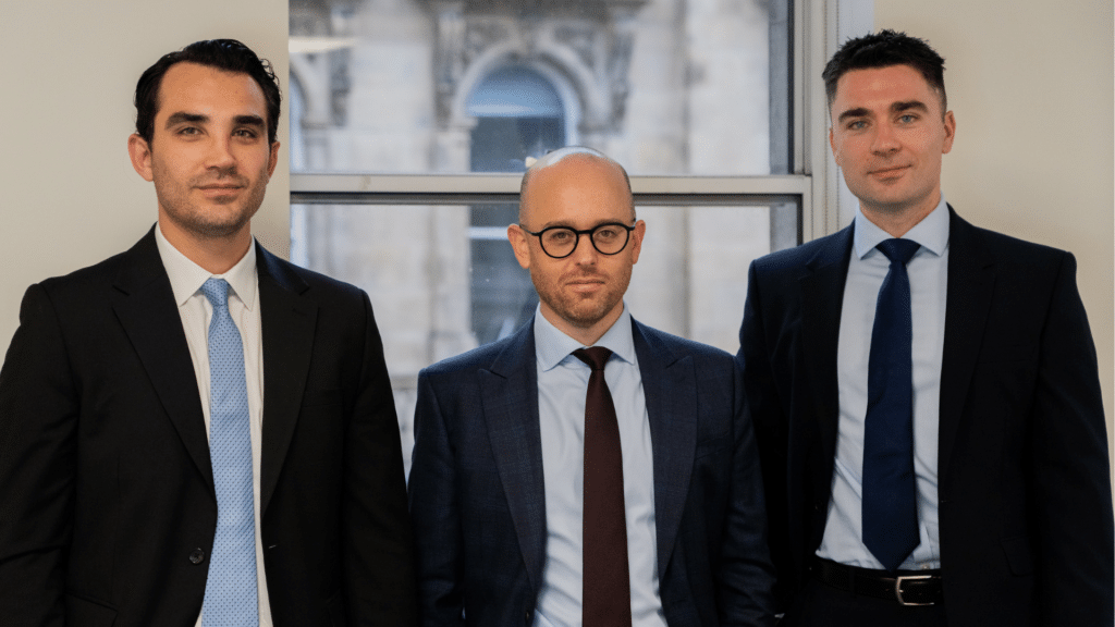 Michael Kokkinoftas, Gareth Burge and Joe Rollins, Corporate Team